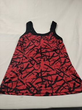 Xersion Red & Black Athletic Tank Dress for Girls